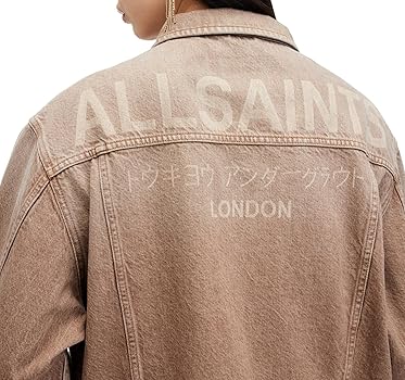 AllSaints Women's Willow Denim Jacket, Light Brown at Amazon AllSaints Women's Willow Denim Jacket, Light Brown at Amazon